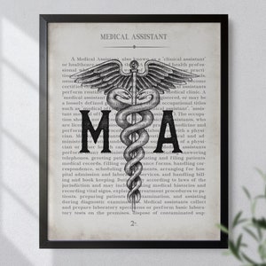 Medical Assistant Art Print Unique MA Gift image 7