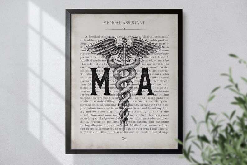 Medical Assistant Art Print Unique MA Gift image 7