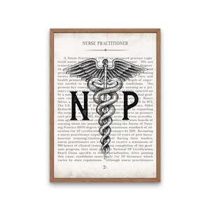 Nurse Practitioner Gift, NP Wall Art Print, NP School Student Graduation Gift, Nurses Office Decor, Murse Graduation and Thank You Gift image 7