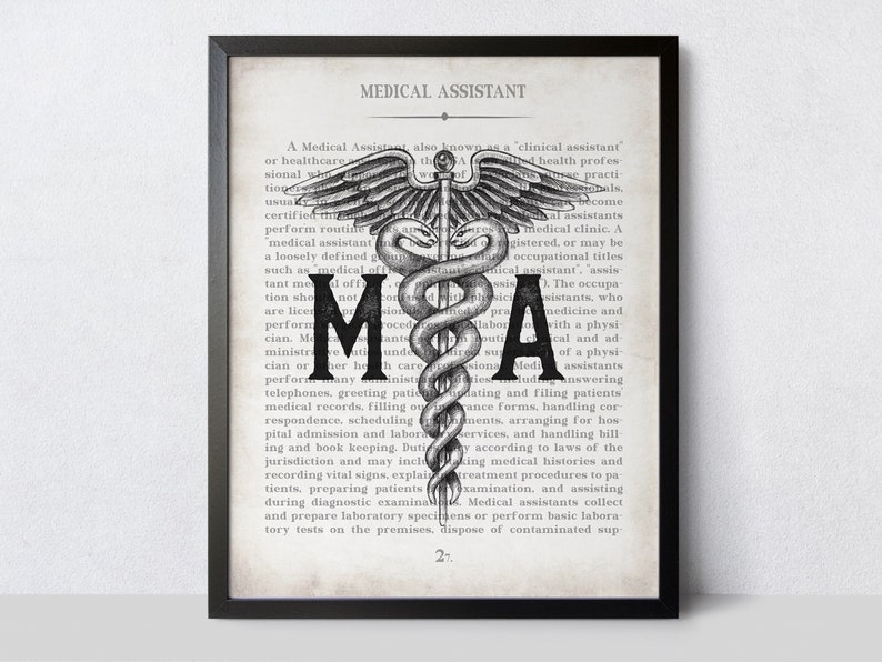 Medical Assistant Art Print Unique MA Gift image 5