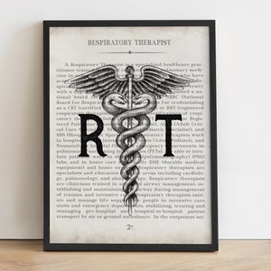 RT Graduation Print - Perfect Gift for Respiratory Therapists - Holiday Decor for RT Office
