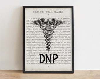 DNP Doctor of Nursing Practice Art Print Unique Gift for DNP