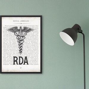 RDA Gift for Registered Dental Assistant Graduation Gift and Office Decor