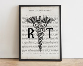 Xray Tech Gift RT Radiology Technologist Art Print Unique Radiologist Radiology Gift