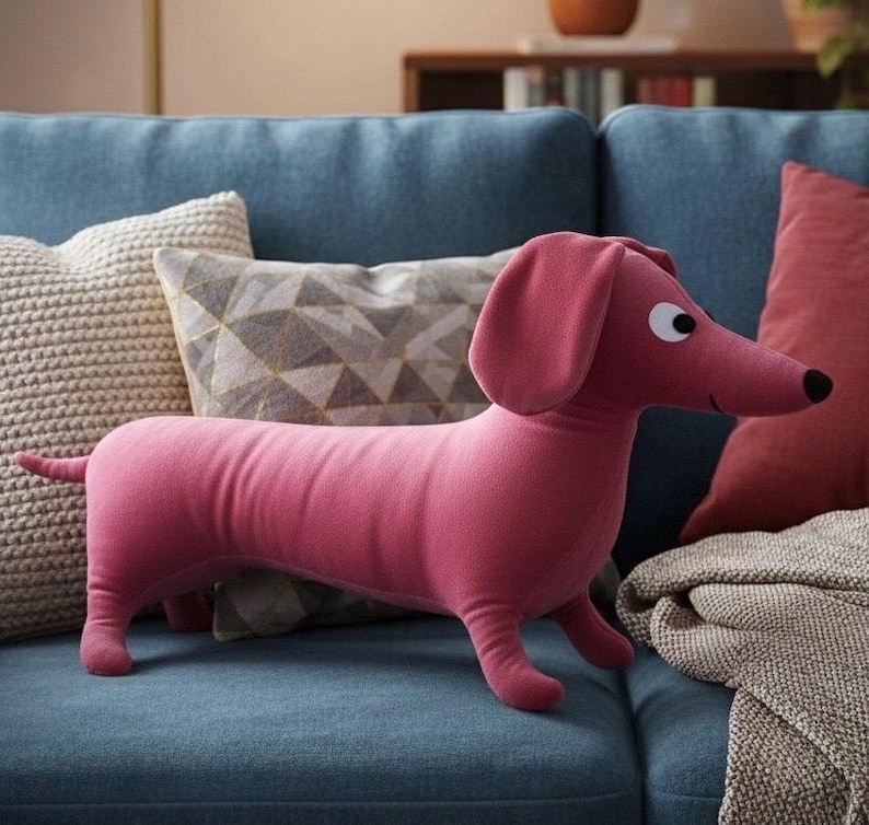Dachshund Fabric Doll Sewing Pattern: Soft Fabric Memorial Doll (PDF Download) - Photo Tutorial in English and French image 3