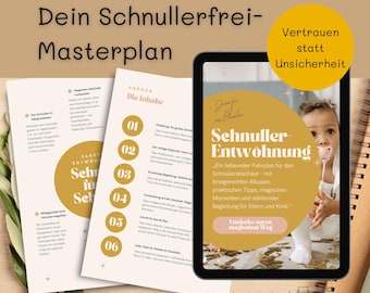Pacifier-Free Master Plan, Needs-Based Parenting Support & Gentle Pacifier Weaning, Tear-Free, Montessori Ritual, PDF Guide Download