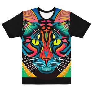 Tiger Print Black Unisex T-shirt, Comfortable Crew Neck Tee, Everyday Stylish Shirt for Men & Women, Ideal Gift for Animal Fans