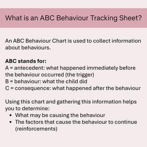 Printable Behaviour Tracker - Etsy