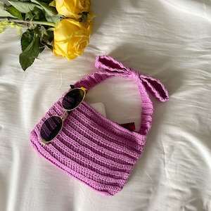 The Bloom Bow Bag Crochet Pattern — PDF Download | Beginner Friendly, Girly, Cottagecore Bag Pattern
