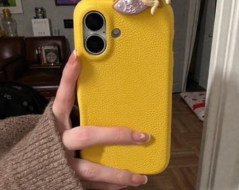 Skórzane etui na iPhone'a 3D z kreskówkowym kotem do iPhone'a 11–16 Pro Max Plus