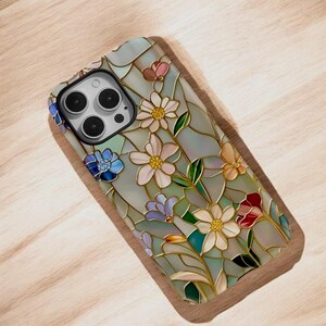 Magnetic Floral iPhone Case: Shockproof Dual Layer Acrylic TPU Cover