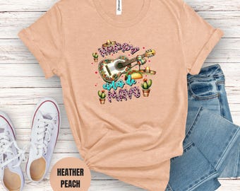 Happy Cinco De Mayo Shirt, Cute Fiesta Tee, Leopard Print Shirt, Mexican Party Shirt, Funny Taco Shirt