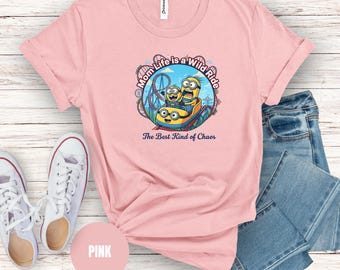 Mom Life Is a Wild Ride Tee, Chaos Mom Shirt, Roller Coaster Mom T-Shirt