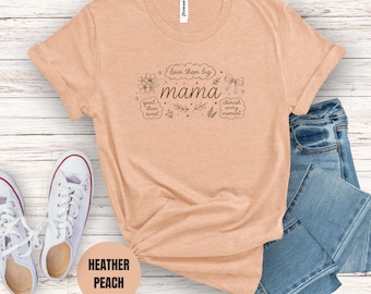 Mama Shirt, Mothers Day Gift, Love Them Big Tee, Cute Mom Shirt, Trendy Mama T-Shirt, Gift for Mom, Minimalist Mom Design