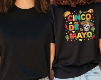 Cinco De Mayo Shirt, Sugar Skull T-Shirt, Mexican Holiday Fiesta Tee