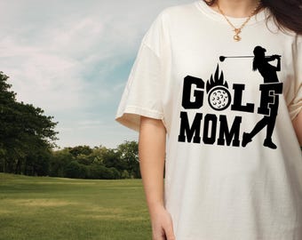 Golf Mom Shirt, Funny Golf Mom Tee, Women Golf T-Shirt, Golfer Mom Gift, Cute Sports Mom Shirt, Golf Lover Tee