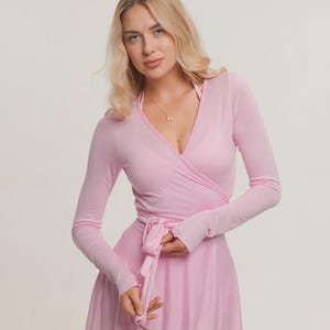 pink pilates dress Pirouette Racerback Dress