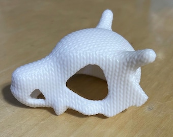 Knitted Cubone Skull (3D printed)