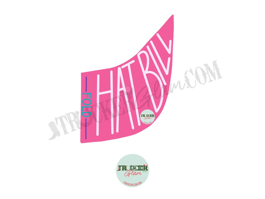 Printable Hat Bill Template Trucker Hat Pattern (PDF, PNG) Etsy