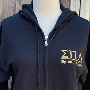EMBROIDERED SORORITY SWEATSHIRT - Sorority Hoodie, Sorority Shirt, College Sweatshirt, Sorority Gifts, Sorority Apparel, Big Little Sorority