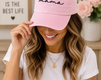 MAMA EMBROIDERED HAT - Mama Hat, Mama Cap, Embroidered Hat, Embroidered Cap, Mom Hat, Mom Cap, Mama Gift, New Mama Gift, Gifts For Mom