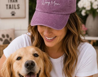 DOG MOM HAT - Dog Mom Cap, Dog Mom Gift, Gift For Dog Mom, Gift For Dog Lovers, Dog Lover Gift, Dog Mom Embroidery, Pet Owner Gift