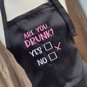 FUNNY APRON GIFT - Cooking Apron, Baking Apron, Funny Aprons, Aprons For Women, Funny Gift, Embroidered Apron, Apron With Pockets, Novelty