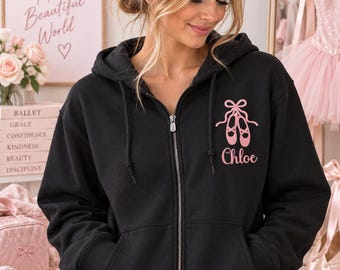 PERSONALIZED BALLERINA GIFT - Ballet Sweatshirt, Dance Sweatshirt, Ballerina Hoodie, Dancer Gift, Ballet Shirt, Dance Recital Gift,