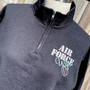AIR FORCE WIFE - Air Force Girlfriend, Military Wife Gift, Air Force Academy, Air Force Mom Gift, Air Force Gift, Personalized Gifts