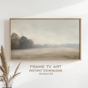 Moody Abstract Frame TV Art Neutral Painting Screensaver Vintage Beige Farmhouse Cottagecore Muted TV Art Rustic Earthy Digital Download
