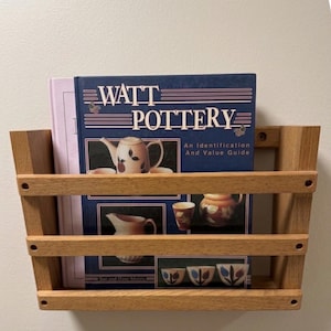 Vintage Wall Mounted Magazine Rack - Etsy