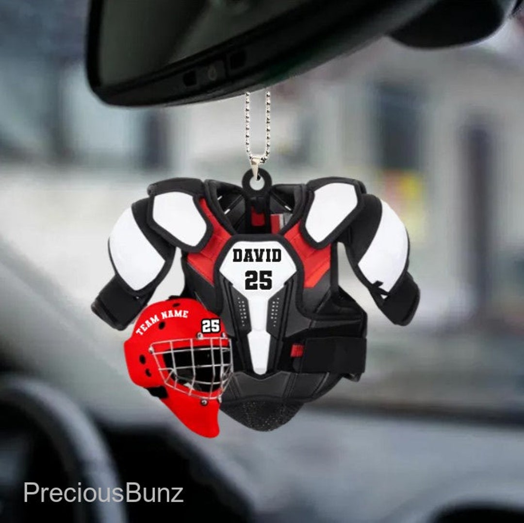 American Hockey Shoulder Pads and Helmet Personalized Etsy