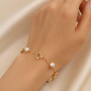 Four Leaf Clover Bracelet, 925 Sterling Silver,Clover Bracelet, Lucky Charm Bracelet,  Minimalist Bracelet, Gift for her