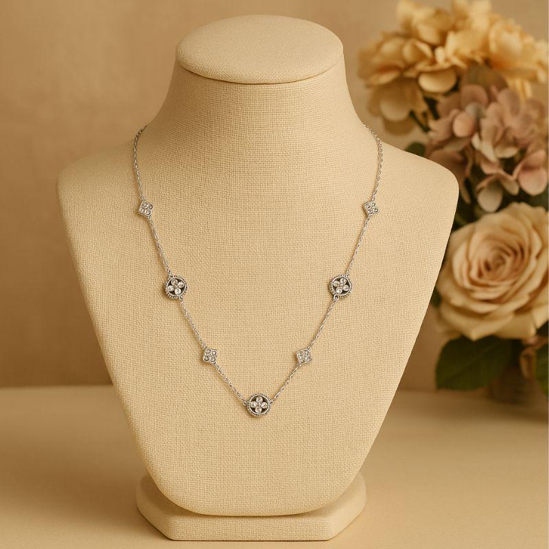 Collana Portafortuna Con Quadrifoglio In Argento 925, Regalo Perfetto Per San Valentino O Laurea