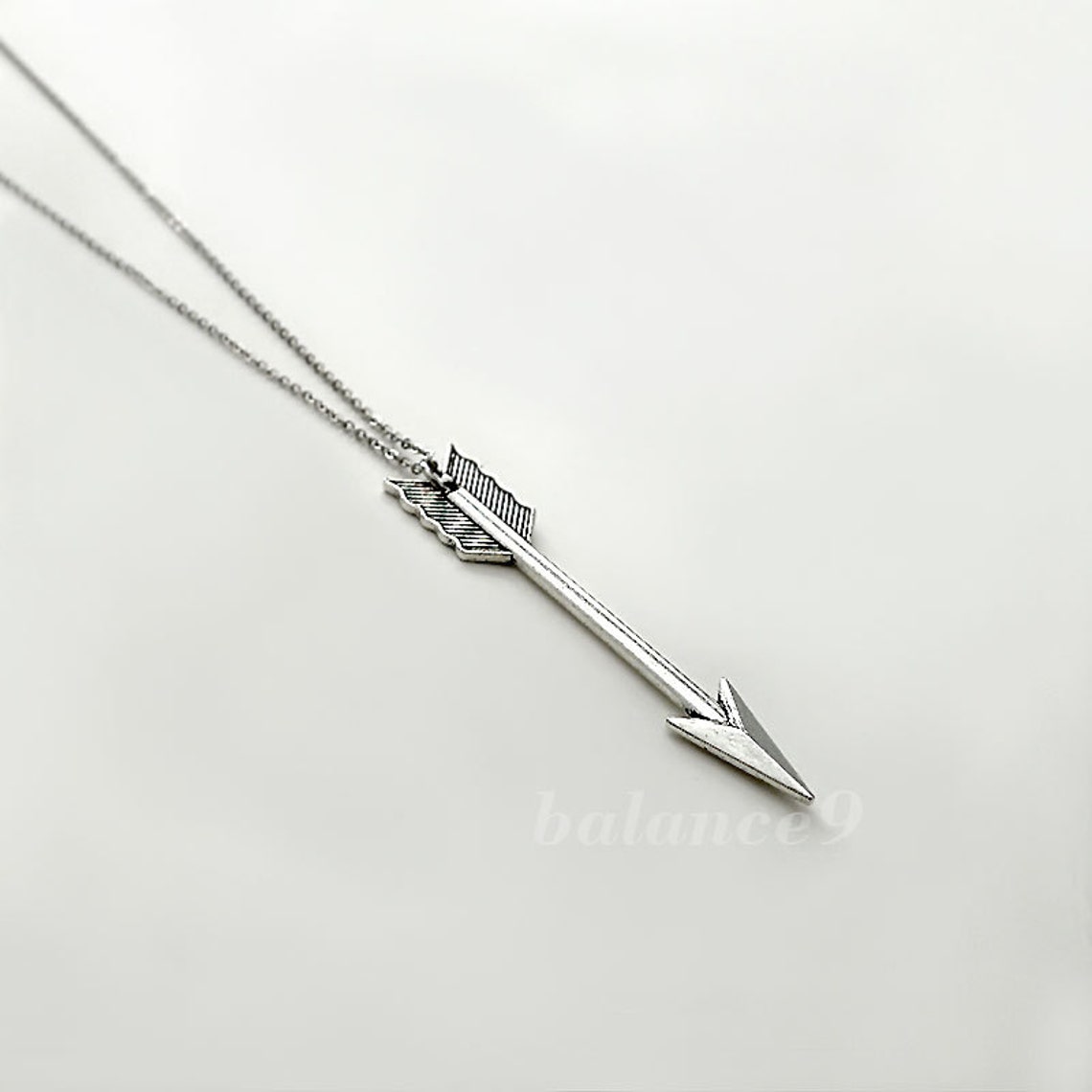 Damen Schmuck, Lange Halskette (75 Cm) Gold Mit Feder Anhänger