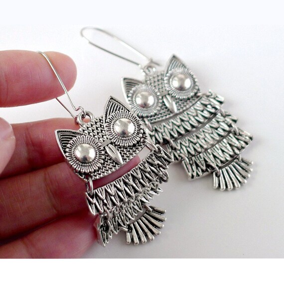 Owl cheap dangle earrings