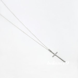 Women Cross Necklace in Silver or Gold, Long dainty cross pendant necklace, everyday jewelry, gift