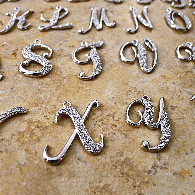 Large Letter Necklace, Initial letter pendant, Personalized Jewelry Gift image 6