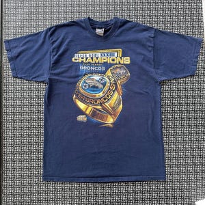 1999 NFL Denver Broncos Super Bowl Champions T-Shirt Size: XL