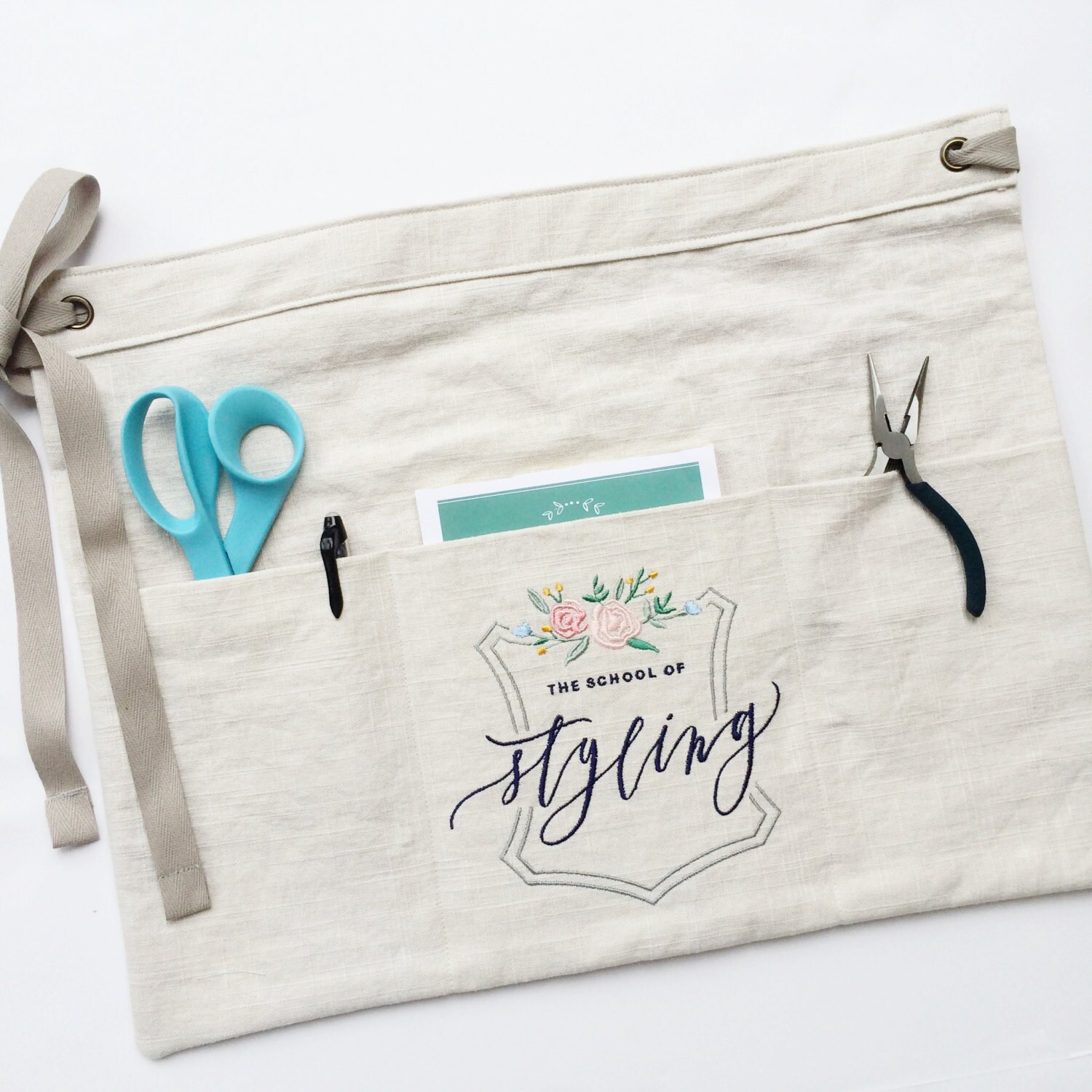 Custom Half Apron Vendor Aprons Custom Embroidery Florist Etsy