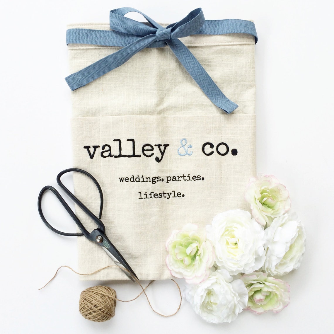 Custom Half Apron Vendor Aprons Custom Embroidery Florist Etsy