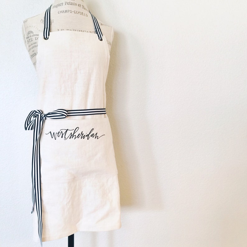 Custom FULL Apron Vendor Aprons Custom Embroidery Florist Etsy