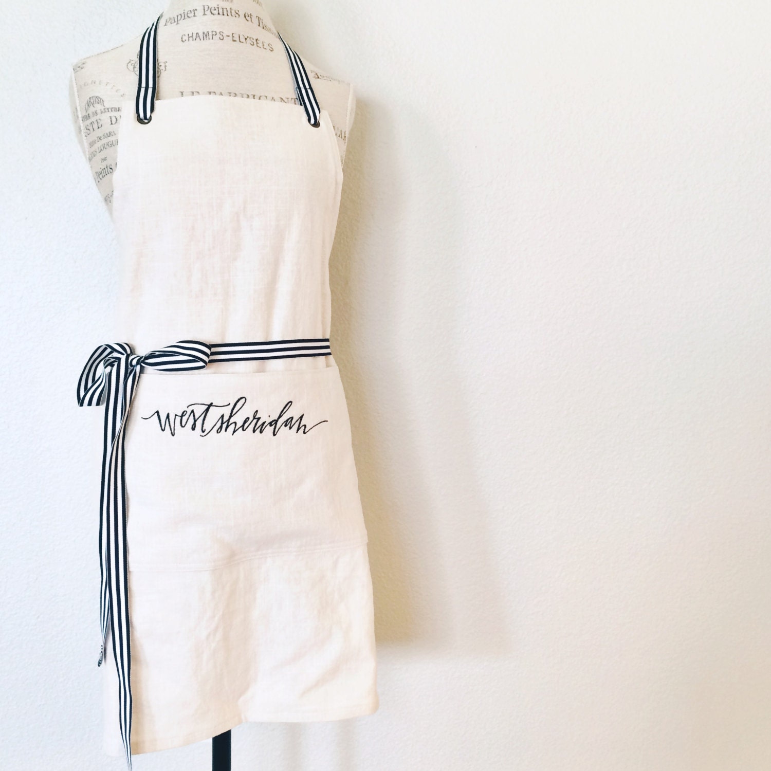 Custom FULL Apron Vendor Aprons Custom Embroidery Florist Etsy