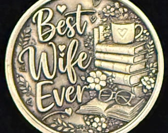 Customized Brass Coin: Custom Engraved Birthday, Anniversary, special events