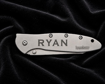 Kershaw Leek Pocket Knife - Laser engraved with your name