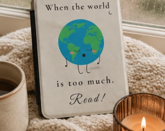 Cadeau pour lecteur introverti minimaliste Coque Kindle pour les amateurs de lecture Housse Kindle