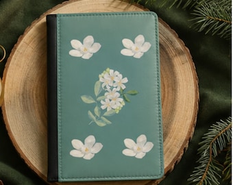 Etui na paszport z kwiatowym wzorem Pomysł na prezent Pomysł na letnią dekorację podróżną Etui podróżne dla miłośników kwiatów Eleganckie etui na paszport
