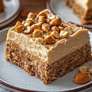 ENKELT RECEPT på jordnötssmör-karamellbars: Enkla nötiga blondies (PDF-nedladdning)