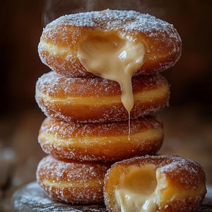 BEST RECIPE FOR Cream-Filled Sugar Doughnut | Instant Download