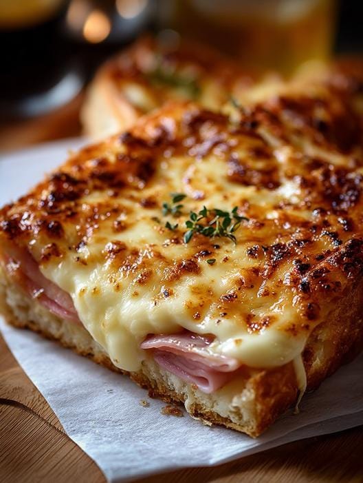 Croque Monsieur Recipe: Gourmet Ham Cheese Sandwich (PDF